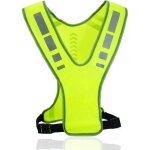 Gilet de course r�fl�chissant, gilet de s�curit� r�glable pour hommes et femmes, gilet de cyclisme jaune ...