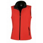 Gilet sans manches softshell femme result rouge / noir m