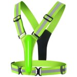 Gilet de scurit led rechargeable par usb - rflchissant - avec clairage led et 2 bandes rflchissantes ...