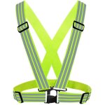 Gilet de scurit rflchissant haute visibilit 2 pices, gilet de scurit rglable pour la course, ...