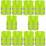 Gilet de scurit rflchissant haute visibilit, gilet rflchissant jaune, gilets de cyclisme 4 pices, ...