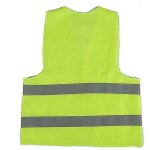 Gilet de scurit rflchissant jaune fluo gilet rflchissant infroissable lavable - ymyny
