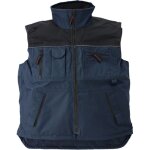 Gilet de travail coverguard ripstop 5grips multipoches bleu marine taille s matelass� sans manche