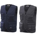 Gilet de travail multipoches siggi chrome 20gt0147 - l - gris