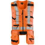 Gilet de travail porte - outil haute visibilit� 3032 - orange fluo s