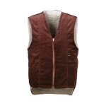 Gilet , webfell, taille l, brun