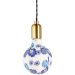Girard sudron - ampoule led decorative globe e27 motif floral bleu 88633364 88633364 88633364 88633364 ...