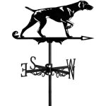 Girouette en m�tal, girouette pour chiot, indicateur de direction, convient pour jardin, toit, pelouse, ...