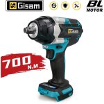 Gisam - clé à chocs sans fil 700nm 1 / 2 pouce 3 vitesses - machine seule Gisam - clé à chocs sans fil 700nm 1 / 2 pouce 3 vitesses - machine seule