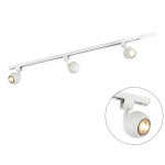 Gissi - led dimmable syst�me de rail spot luminaire plafond, plafonnier compatible pour led variateur ...
