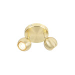 Gissi - spot plafond, plafonnier - 2 lumi�re - h 145 mm - dor� / laiton - moderne - �clairage int�rieur ...