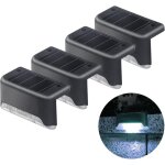 Gistuch lot de 4 lampes solaires, lampe solaire etanche pour dcoration de jardin eclairage de clture ...