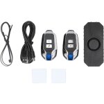 Gistuch - alarme de v�lo sans fil vibration capteur de mouvement �tanche moto alarme � distance �lectrique ...