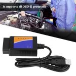 Gistuch - c�ble usb obd2, connecteur usb de voiture v1. 5 scanner d'interface de c�ble de diagnostic ...