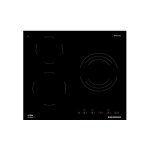 Glemgas - table vitrocramique 60 cm - 3 foyers hi - light dont 1 extensible - 5, 7 glem - gth63et