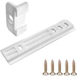 Cyclingcolors - glissire pour porte de rfrigrateur encastrable en plastique blanc charnire accompagnement ...