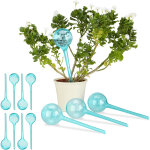 Globes d'arrosage en plastique, lot de 12, distributeur eau, plantes, 2 semaines, 250 ml, pot fleurs, ...