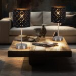 Globo lighting - lot de 2 lampes de chevet chambre � coucher liseuses or noir dans un ensemble comprenant ...