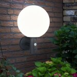 Applique d'ext�rieur anthracite boule lampe applique murale de maison led �tanche, d�tecteur de mouvement ...