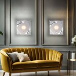 Globo lighting - applique led applique murale avec cristaux lampe de couloir lampe d'escalier, verre ...