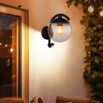Applique murale d'extrieur dtecteur de mouvement lampe de terrasse applique murale d'extrieur boule ...