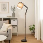 Globo - lampadaire - mattis - noir - m�tal - lampe de lecture -