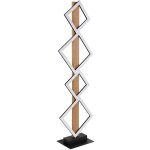 Lampadaire moderne lampe de salon noir lampadaire aspect bois, lampadaire led carrés, métal mat, 1x led ... Lampadaire moderne lampe de salon noir lampadaire aspect bois, lampadaire led carrés, métal mat, 1x led ...
