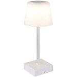 Globo - lampe de table lampe de chevet lampe de chambre variateur tactile blanc led h 25, 5 cm