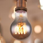 Globo - ampoule vintage dimmable e27 ampoule led filament r�tro, verre fum�, 4 watts 150 lumens 2000 ...