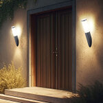 Lot de 2 appliques murales d'extérieur façades lampe torche de jardin inox anthracite dans un set comprenant ... Lot de 2 appliques murales d'extérieur façades lampe torche de jardin inox anthracite dans un set comprenant ...