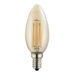 Globo lighting - ampoule vintage e14 ampoule led filament r�tro, verre ambre, 4 watts 350 lumens 2200 ...