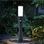 Lampe d'extrieur lampadaire led avec dtecteur de mouvement clairage de chemin en acier inoxydable ...