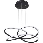 Globo lighting - lampe pendule suspendue � led pour salle � manger, plafonnier noir courb�