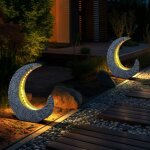 Lampes solaires de d�coration de jardin pour d�coration de table ext�rieure, table de jardin, lampe solaire ...