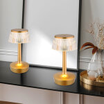 Globo lighting - lampe de table � accu cristal lampe de table cct dimmable lampe de chevet touchdimmer, ...