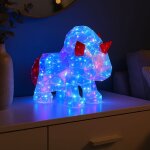 Globo lighting - lampe de table lampe de table cheval de poche effet cristal chambre d'enfant led h 26 ...