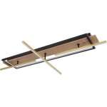 Globo lighting - plafonnier plafonnier orientable led 1x spot laiton aspect bois