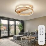 Globo - plafonnier plafonnier lampe en cristal dimmable t�l�commande or led d 40 cm