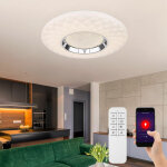Globo - plafonnier, plafonnier, lampe de salon, lampe de salle  manger, tlcommande smart home cct, ...