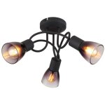 Globo lighting - plafonnier plafonnier salon lumi�re salle � manger lampe chambre lumi�re, m�tal verre ...