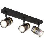 Globo - spot - trabby - noir - m�tal - spot en saillie - gu10 -