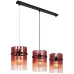 Globo - suspension - gorley - rouge - verre - grande lampe de