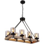 Globo - suspension - lila - naturel noir - mtal - grande lampe