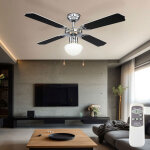 Ventilateur de plafond avec interrupteur  tirette 3 vitesses pales rversibles avance et retour plafonnier ...