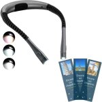 Glocusent lampe de lecture de cou rechargeable, lampe pour lecture au lit, 3 couleurs, 6 niveaux de luminosit� ...