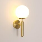 Goeco applique murale int�rieure, moderne e27 lampe murale design minimaliste, abat - jour en verre luminaires ...