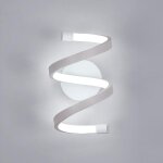 Goeco - applique murale led interieur, lampe murale 18w spirale blanche, luminaire mural moderne pour ...