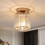 Plafonnier en cristal moderne, luminaire plafonnier industriel, lampe de plafond moderne int�rieur e27pour ...