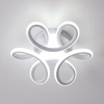 Goeco - plafonnier led, 30w lampe de lustre, design courb� moderne luminaire plafonnier pour couloir ...