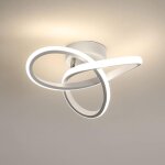 Goeco - plafonnier led moderne, 22w lampe de plafond, plafonnier led design en forme de fleur pour chambre ...